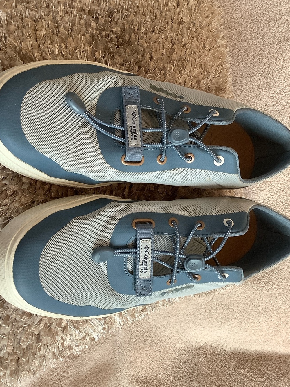 Columbia Men's Slate Blue and Light Gray Athletic Sneakers